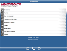 Tablet Screenshot of healthsouthspringhill.com